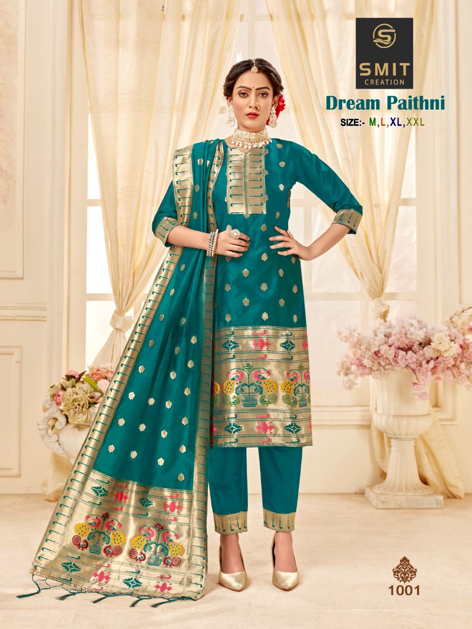 Smit Dream Paithni Heavy Designer Wholesale Readymade Suits Catalog
